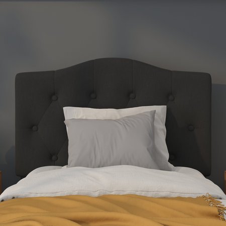 Flash Furniture Cambridge Headboard, Twin Size, Black Fbrc HG-HB1708-T-BK-GG